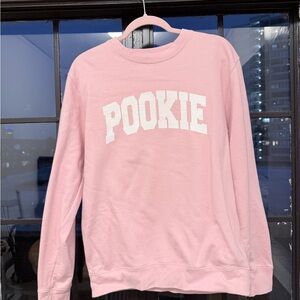 Pink Crew Neck Sweatshirt “pookie”